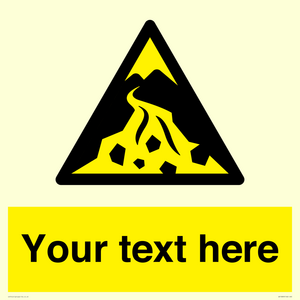 Custom Warning: Debris flow zone